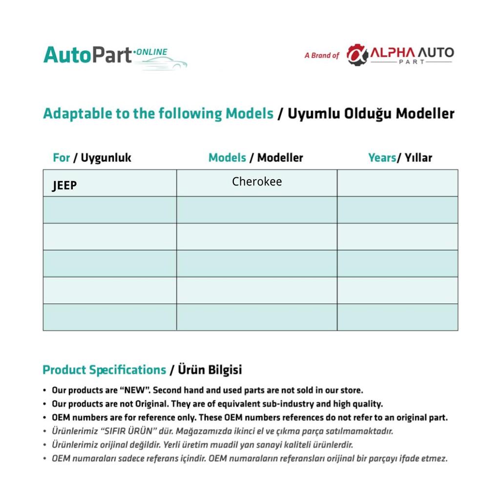 Ignition Shaft Lock Cylinder Shaft For Jeep Cherokee