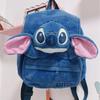MINISO New Cartoon Stitch Plush Backpack Cute Stitch Student Plush Doll Backpack Large Capacity Resistant To Dirt Backpack Gift Toys