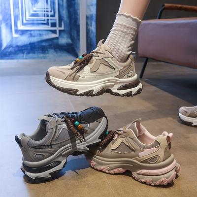 Кроссовки на толстой подошве, легкие, нескользящие, «папины кроссовки», новая коллекция осень 2025, женская обувь, детская популярная модель, мягкая подошва, не устают ноги, универсальные
