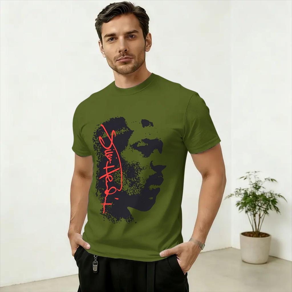 Casual Jimis Hendrixs TShirts Unisex Crew Neck Pure Cotton T Shirt Short Sleeve Tee Shirt Gift Tops