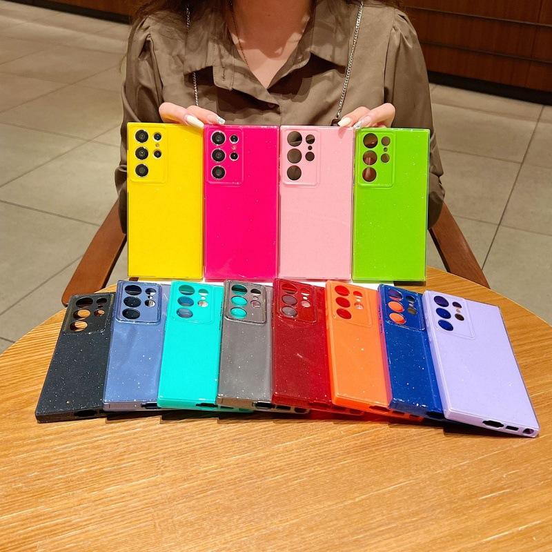 Samsung S11 Jelly Glitter Mobile Phone Case Samsung S11ULTRA Mobile Phone Case New Glitter Crystal Color Protective Case