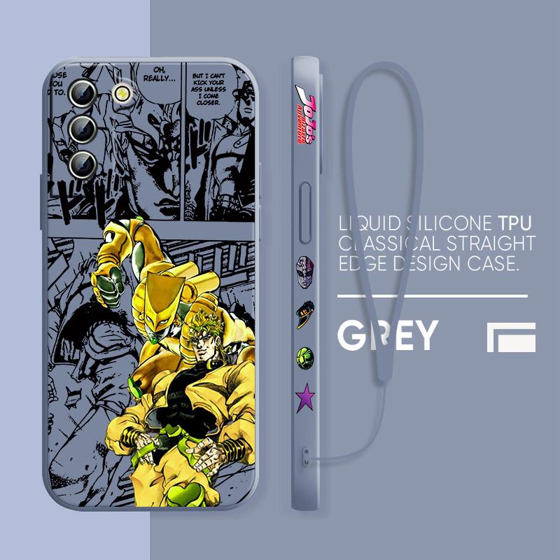 Чехол для телефона Anime JOJO Villain Diavolo Dio для Samsung Galaxy S23 S22 S21 S20 Pro FE Note 20 Plus Ultra Liquid с левой веревкой