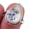 Natural Dendrite Opal Gemstone Handmade 925 Solid Sterling Silver Ring S.8 D6y85
