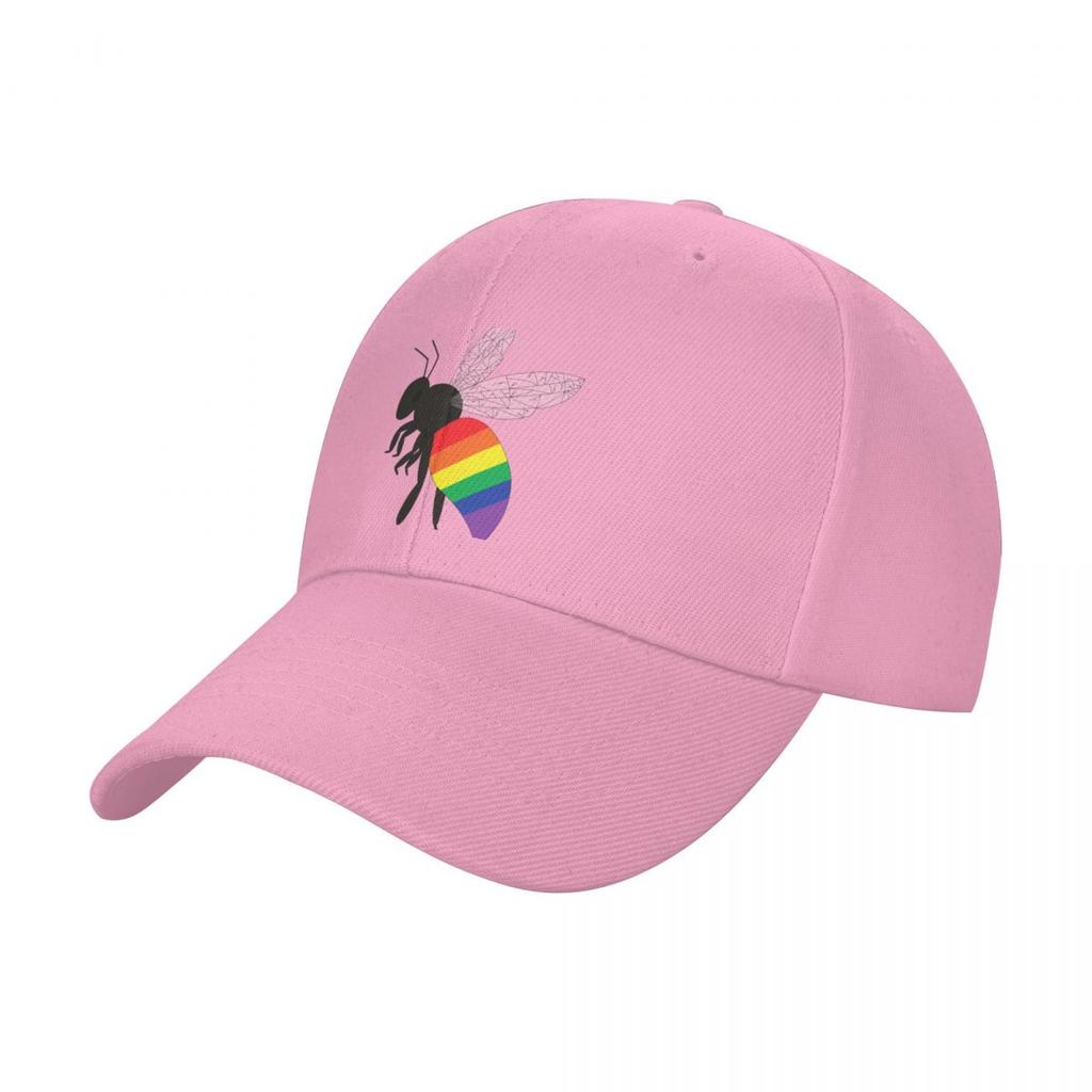 pride bee LGBTQ+ flag Baseball Cap summer hat custom Hat Snap Back Hat Male Women's