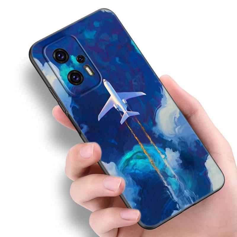 Travel Airplane Phone Case For Xiaomi POCO F2 F3 M2 M3 M4 X3 X4 Pro NFC F4 GT 5G F1 X2 C3 C31 C40 M5S Soft TPU Black Cover