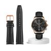 Высококачественный плетеный ремешок для часов из коровьей кожи для IWC IW344205 IW371614 IW500713 PORTUGIESER Portofino Синий мягкий кожаный ремешок для часов 22 мм