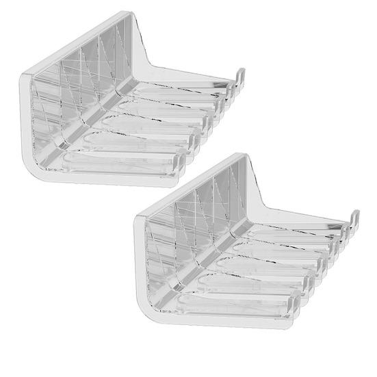 1/2 шт. Стеллаж для хранения Подвесной настенный органайзер Большой вместимости Пакеты для соуса Бутылки для приправ Прозрачная рама Экономия места Кухонная полка