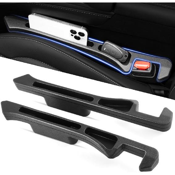 GaRhomxy 2PCS Car Seat Gap Filler Organizer, Universal Fit Gap Stopper For Cars SUV Truck, Prevent Drop Between Seat & Console, Anti-Slip Foam With