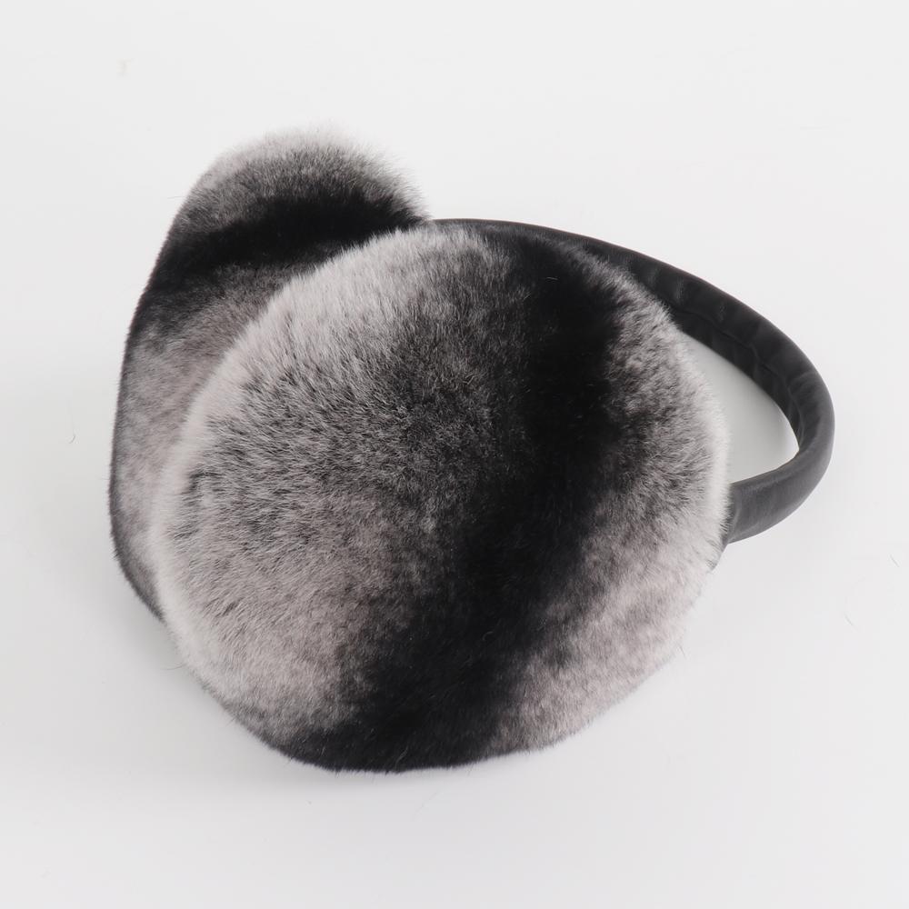 New Style Women 100% Natural Real Rex Rabbit Fur Earmuffs Winter Fashion Girls Rex Rabbit Fur Earmuff Russian Plush Fur Earflap