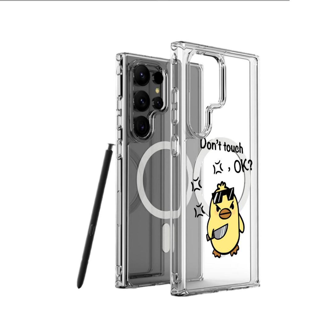 Прозрачный магнитный чехол Violent Duck для iPhone 15/16/17 Pro Max - Полное покрытие, Защитный чехол