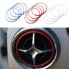 Car AC Air Condition Outlet Vent Trim Ring Stickers For Mercedes Benz SLK SLC R172 SLC180 SLC200 SCL300 SLC43