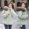 Winter Women's Loose Cotton Coat New Big Fur Collar Women's Cotton Jacket Down Jacket