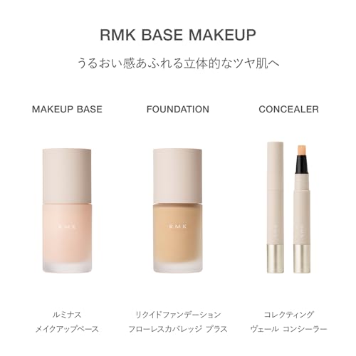 [Официальный RMK] Жидкая тональная основа RMK Flawless Coverage Plus 101 30 мл (Жидкая тональная основа, высокая степень покрытия)