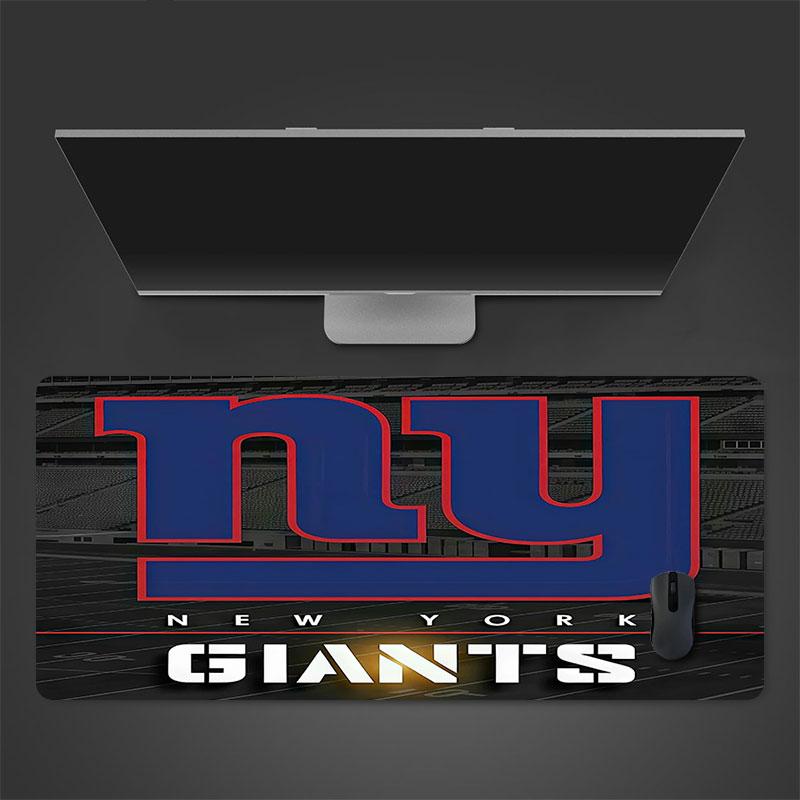 New York Giants Mouse Pad, Large Gaming Desk Mat, Non-slip XXL Mousepad for Laptop & Tablet, Mini PC Playmat with Stitched Edges