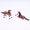 3D-печатная статуэтка лошади, многосуставная, подвижная, коричневая фигурка лошади, украшение для дома, офиса, рабочего стола, креативные подарки