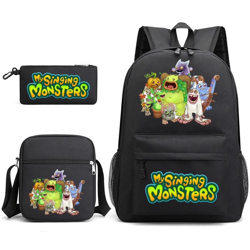 Школьный рюкзак Monster Concert My Singing Monsters, трехсекционный, большой вместимости, для ученика