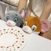 28 см Плюшевая кукла-перчатка Мышь и Кот Набитая Кавайный Мультяшный Персонаж Маленькая Плюшевая Игрушка Интерактивная Кукла для Рассказа Историй Успокаивающий Подарок