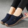 New Autumn Casual Women Shoes Loafers Lace Up Suede Leather Flats Slip-On Mom Shoe Mujer Zapatos Chaussure Femme Size 35-42