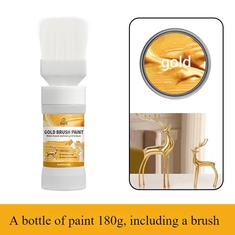 Water based gold foil paint, gold powder paint, gold art paint, gold paint, gold foil brush paint