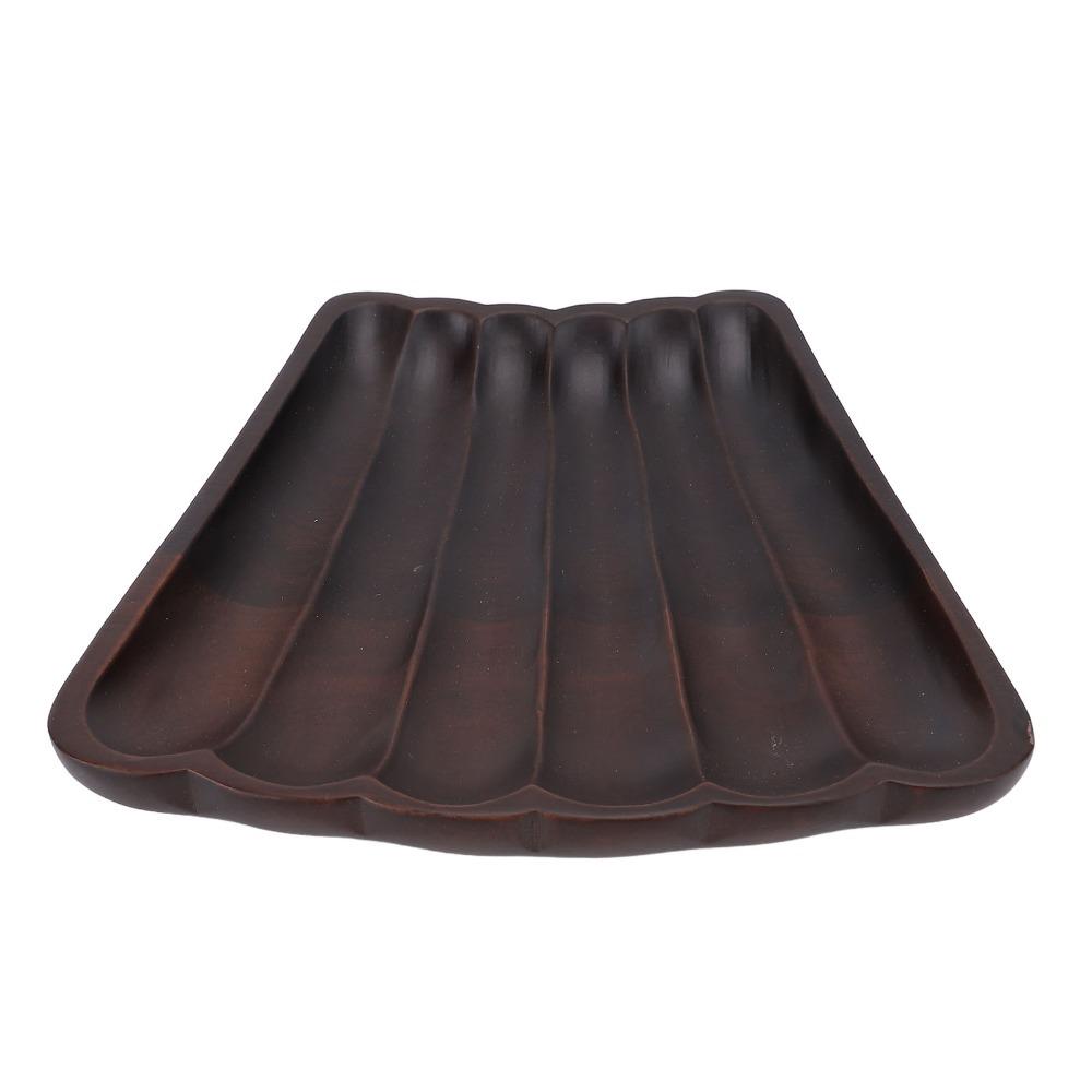 Solid Wood Serving Tray Wood Texture Storage Tray Easy Wipe Decor Tray Desktop Organizing