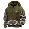 Мужская толстовка с капюшоном, tribal graphic prints, худи, свитшот, повседневная, этническая, кэжуал, винтаж, ретро, с длинным рукавом, с капюшоном