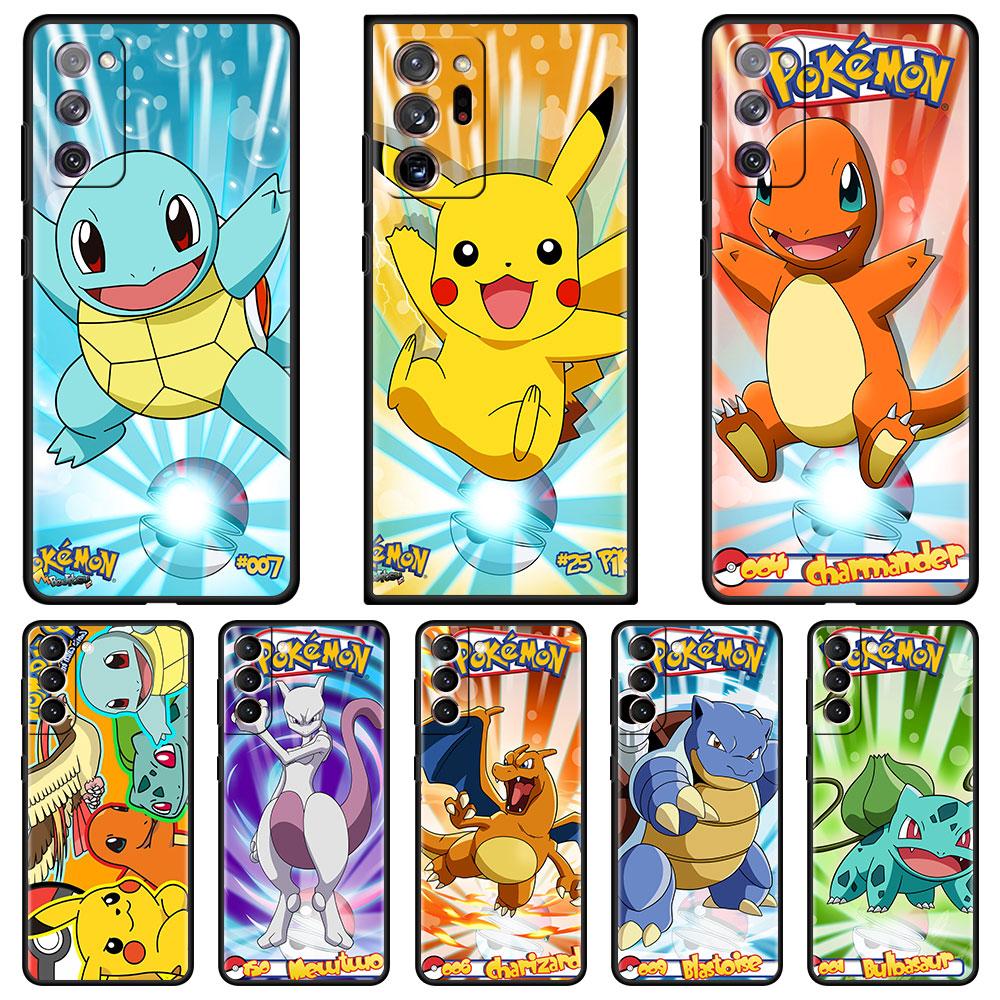Silicone Case For Samsung Galaxy S20 FE S21 Plus S22 Ultra S10 S10e S24 S23 5G TPU Soft Phone Cover Pokemon Monster Capa