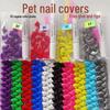 Колпачки для ногтей для домашних животных: Защитные накладки на лапы от царапин для собак и кошек - Серия обычных цветов