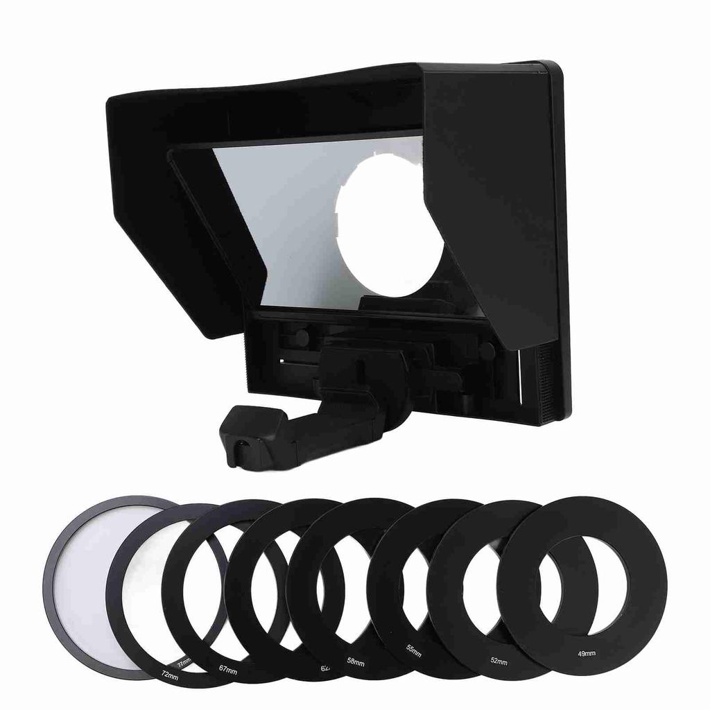 FEELWORLD Portable Glass Teleprompter TP10 for Video Live Camera Phone Tablet DSLR Mirrorless Camera