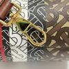 [Pre-Owned] Monogram Stripe Print Versatile Commuter High-End Cotton And Polyester Blend Mini Bucket Bag Zipper Crossbody Tote Tra - Excellent #XW04B6