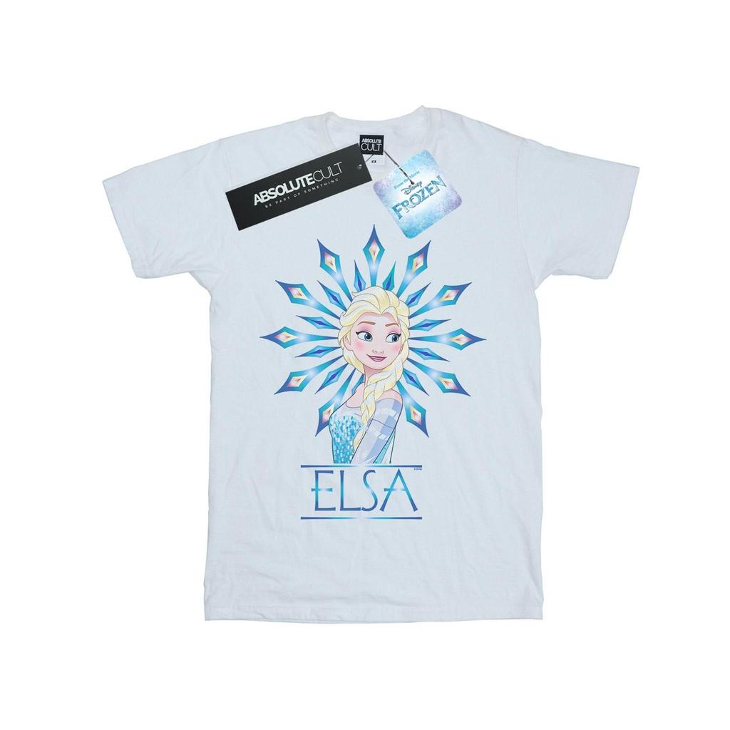 Disney Mens Frozen Elsa Snowflake T-Shirt
