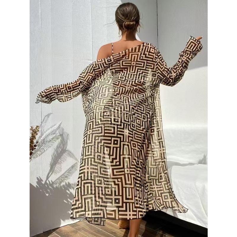 Новый европейский и американский женский раздельный купальник, блузка, трехкомпонентный, собирающий, пляжный, с высокой талией, бикини