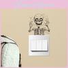 Halloween Skeleton Wall Decal With Selfadhesive Pvc Material For Home Decoration