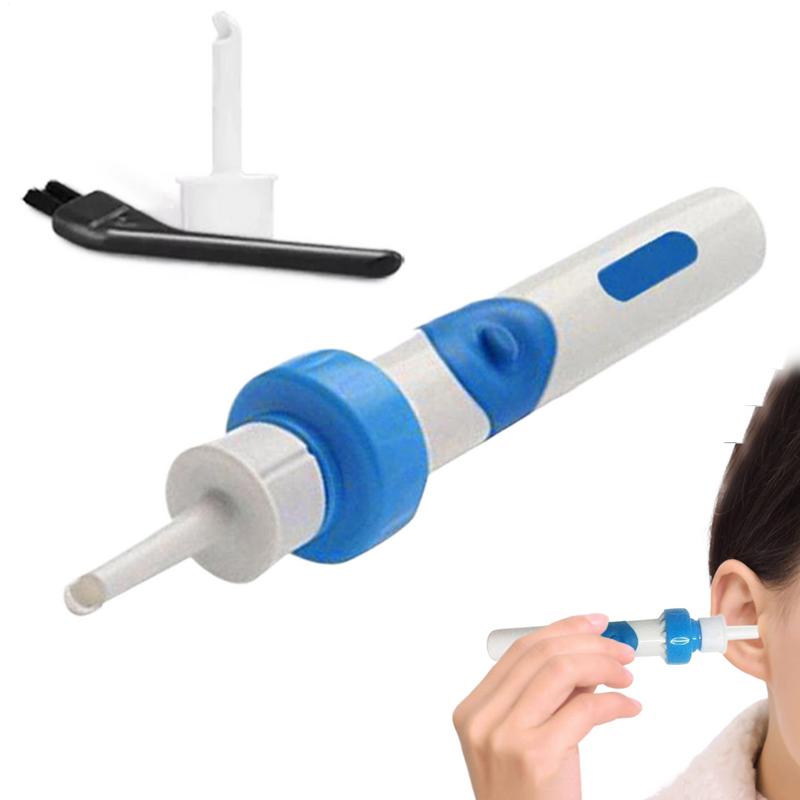 Электрическая ухочистка, безболезненное удаление ушной серы, беспроводная, безопасная, вибрационная, всасывающая ложка, для взрослых и детей