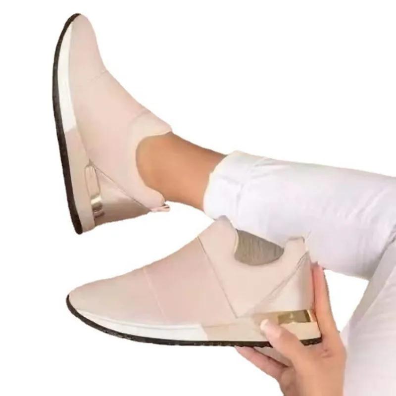 Модные сетчатые женские парусиновые туфли Дышащая женская повседневная обувь Удобная женская обувь на плоской подошве для вождения и ходьбы Zapatos Mujer