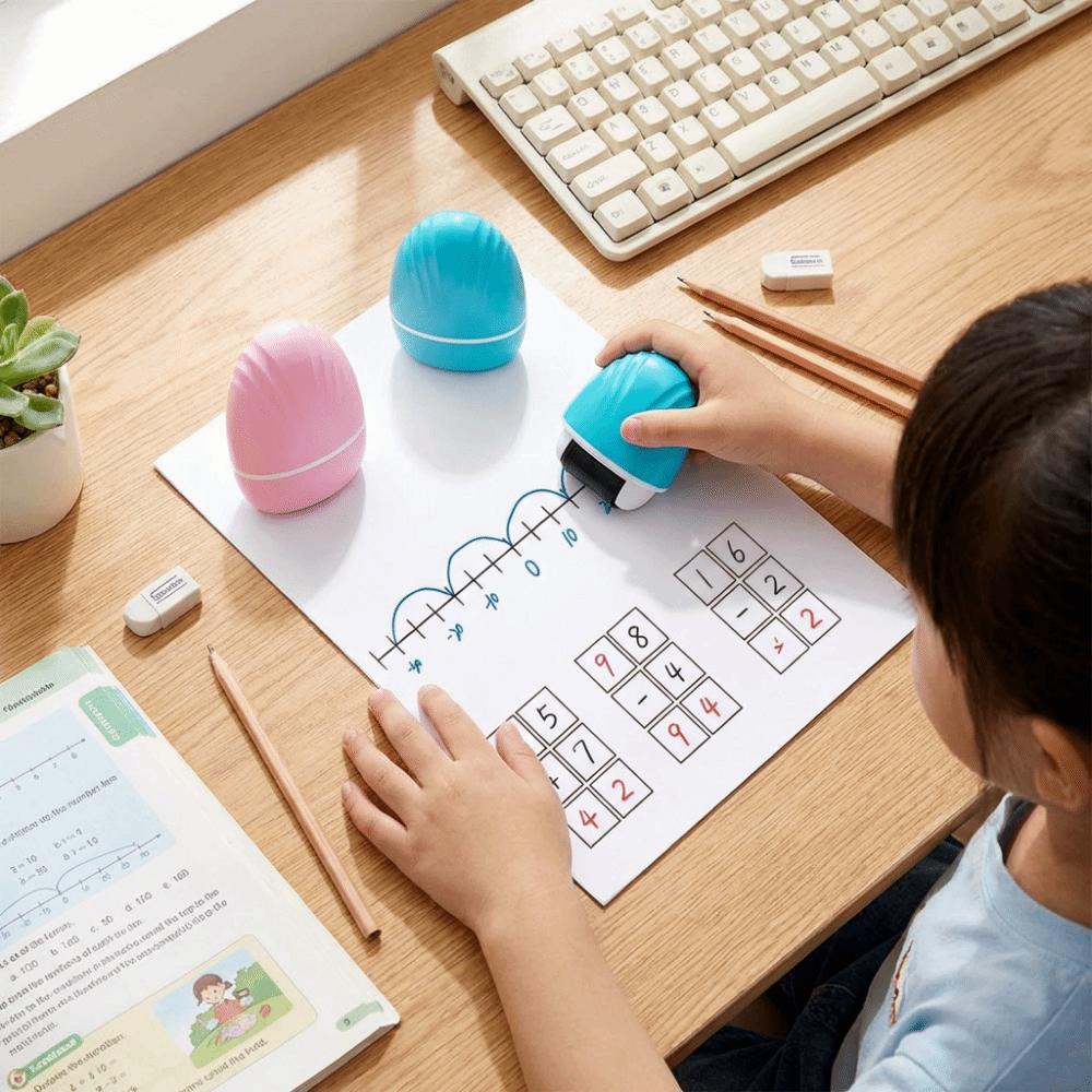 Equal Equation Roller Stamp Double Line Grid Math Correction Tool Learning assistance tools