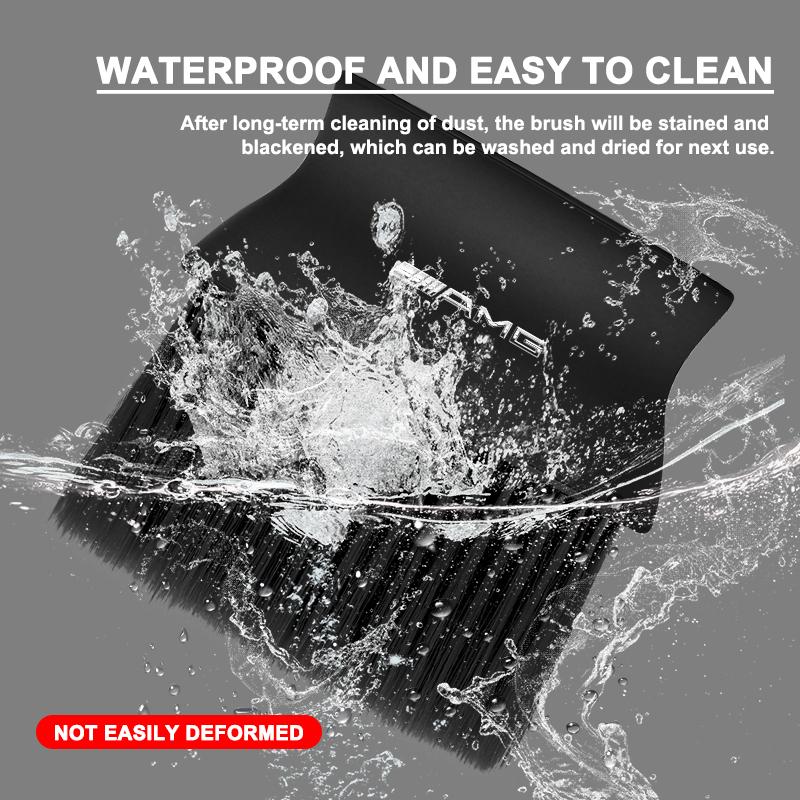 1PCS Car Dedusting Brush Air Outlet Cleaning Brush Auto Styling For Mercedes Benz AMG W212 W205 W246 W177 W176 W213 GLC GLE GLS ML Welcome Laser Lamp