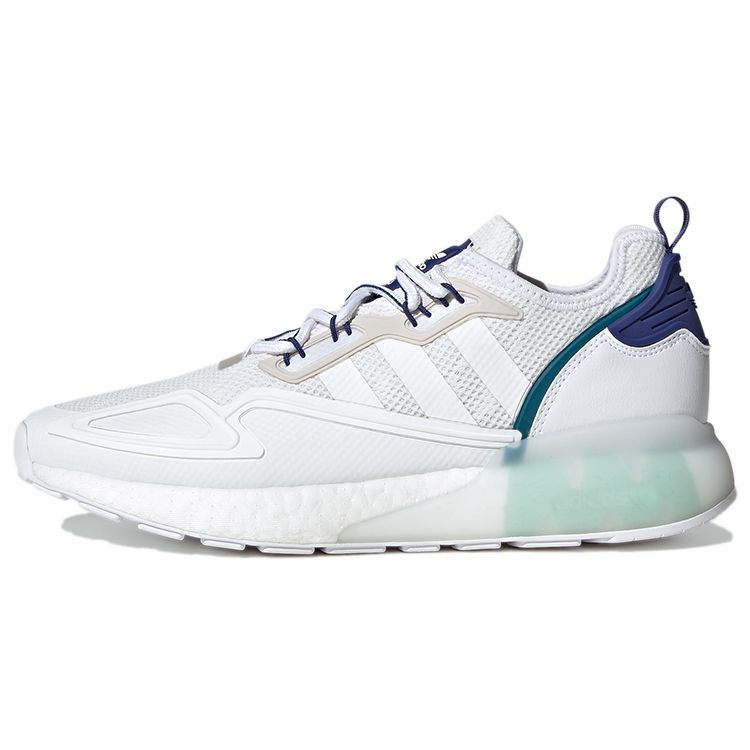Adidas Originals ZX 2K Boost Fabric Comfortable Retro Sports Lightweight Low-Top Lifestyle Casual Shoes Unisex Sneakers White Blue Gray GY3548