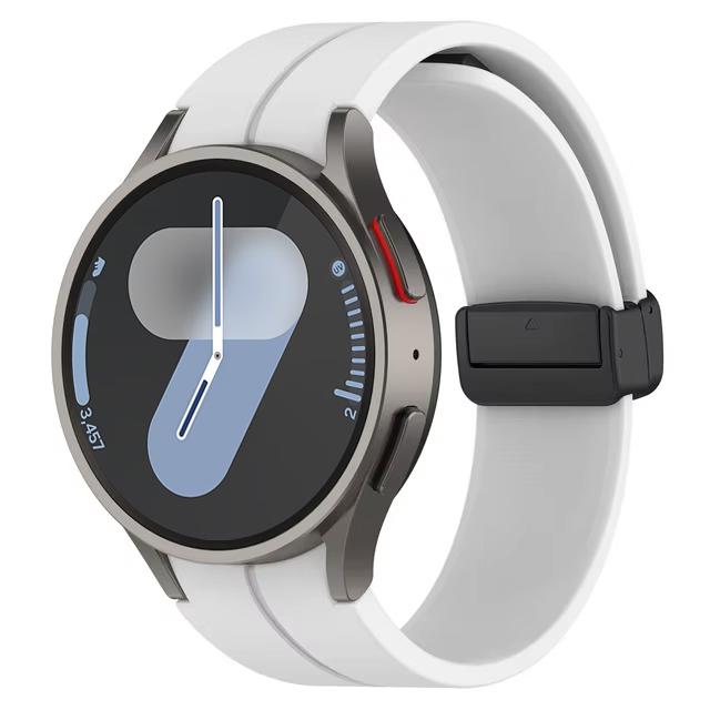 Ремешок для Samsung Watch 6 ремешок 7/4/5/5 Pro/4 6 classic 44мм 40мм Без зазоров Магнитный ремень Силиконовый браслет correa Galaxy Watch 7
