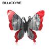 Vivid Gray Red Acrylic Butterfly Shape Brooches For Women Baby Large Crystal Insect Animal Brooch Clip Clothe Decoration
