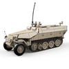 714 деталей WW2 Бронированный SD.KF5.251 Полугусеничная Легкая Бронированная Машина Солдат MOC Модель Строительные Блоки Кирпичи Игрушки без коробкиДля Детей