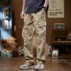 Рабочие брюки мужские летние новые свободные прямые широкие брюки для активного отдыха износостойкие модный бренд дерзкие стильные