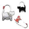 Cat Shape Folding Handbag Hook Holder Purse Hanger Table Edge Hanging Hooks