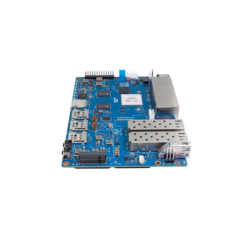 Banane pi BPI-R4 media tek mt7988a (филогия 880) четырехъядерный arm Corex-A73 8gb ddr4 8gb emmc flash смарт-маршрутизатор плата
