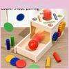 Children Wooden Shape And Color Cognition Matching Multifunctional Coin Toy Box