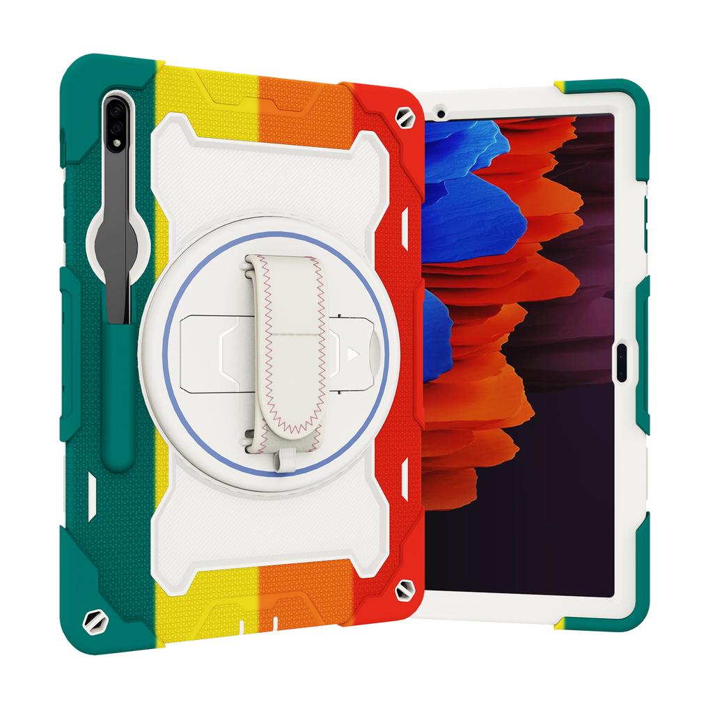 Heavy Duty Case Universal for Samsung Galaxy Tab S8 S7 Plus FE 12.4 SM-X800 X806 SM-T730 T735 T736 T970 T975 T976 Rotating Cover