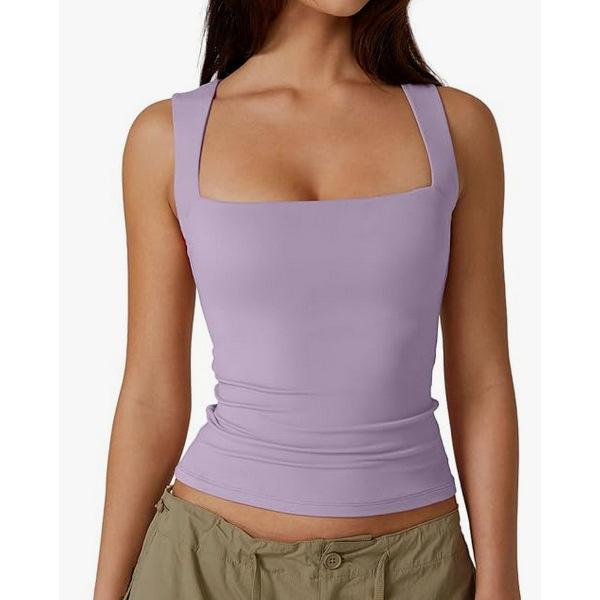 Sleeveless Base T-Shirt Solid Color Camisole Vest Women'S Fashion Inner Top Versatile For Spring And Summer Sexy And Comfortable
