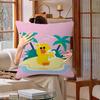 Cute Cartoon Art Duck Pillow Gift Home Office Decoration Bedroom Sofa Car Cushion Cover case 45x45