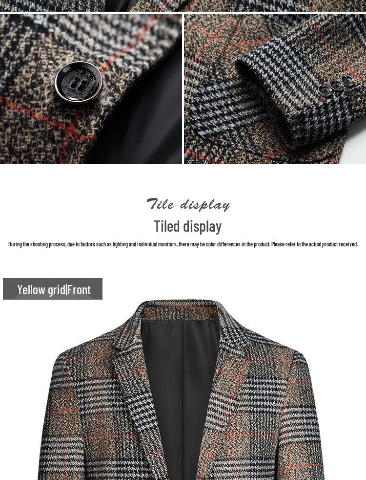 2025 Men's Slim Fit Single-Breasted Blazer: Spring & Autumn Casual Korean Style Fashion Trend