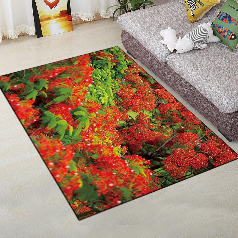 Living Room Carpet Bedroom Bedside Carpet Simple Floor Mat Foot Mat and Machine Washable Entrance Mat