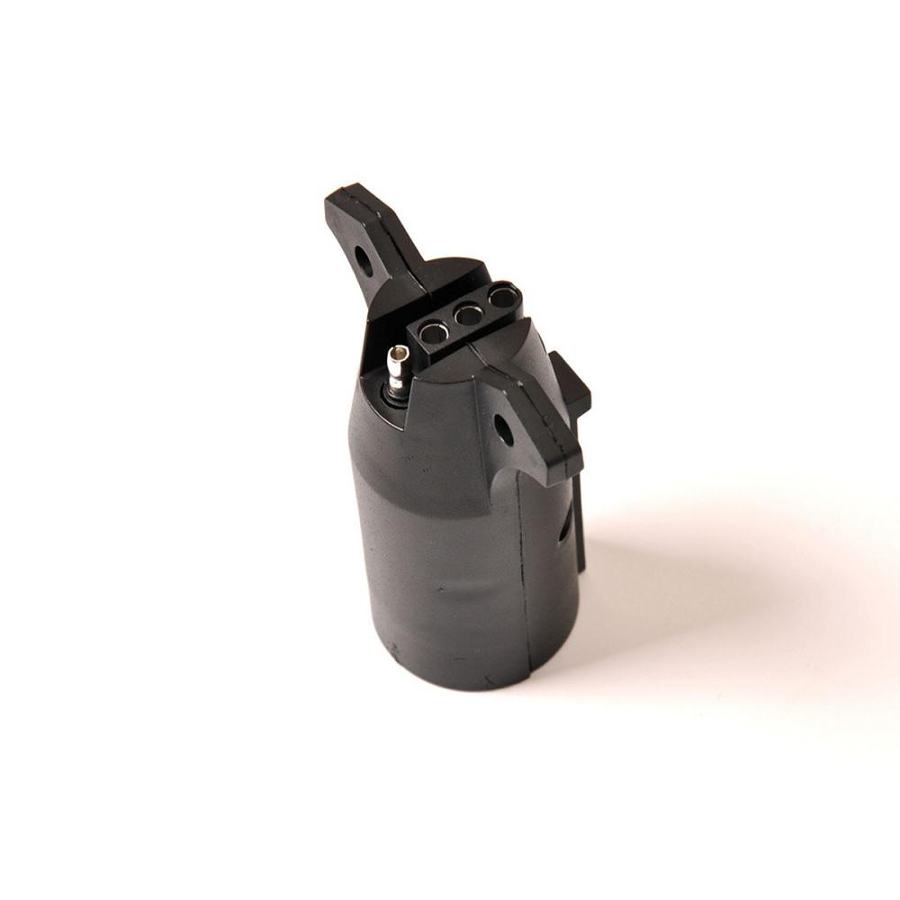 7-Way Blade To 4-Way Flat Connector Trailer Adapter Plug For RV Tow Truck Lights